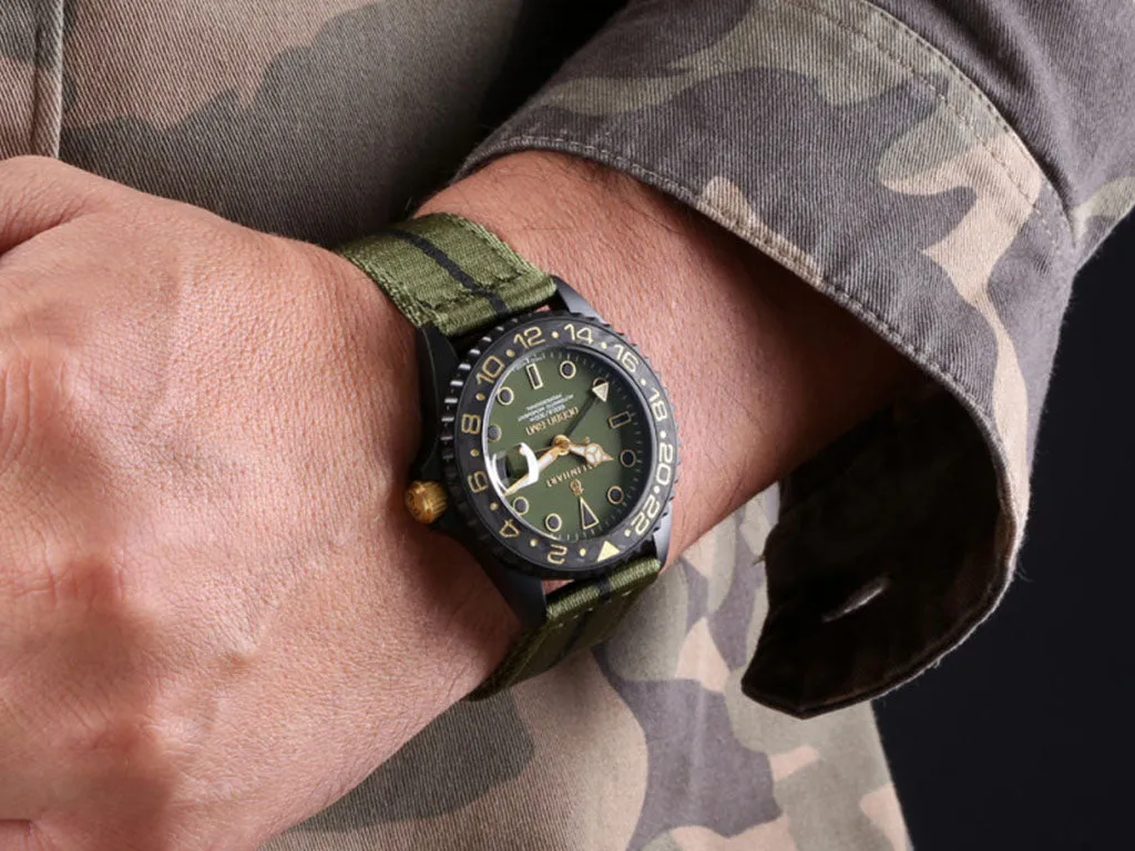 Ocean 39 GMT Black Military Khaki - Ltd Ed 200pcs