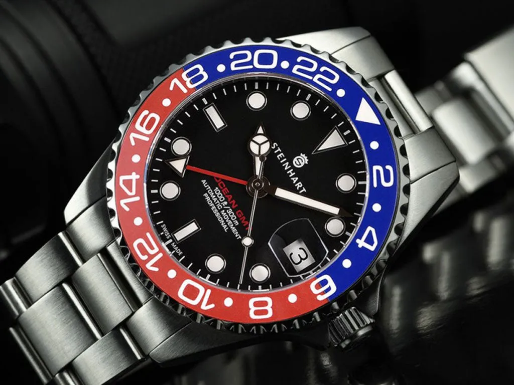 Ocean 39 GMT Blue/Red Ceramic