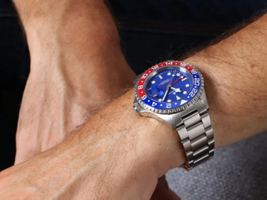 Ocean One GMT Blue/Red Ceramic with Blue Dial