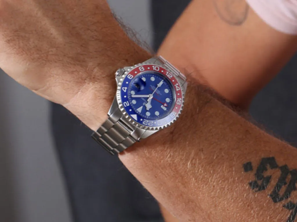 Ocean One GMT Blue/Red Ceramic with Blue Dial