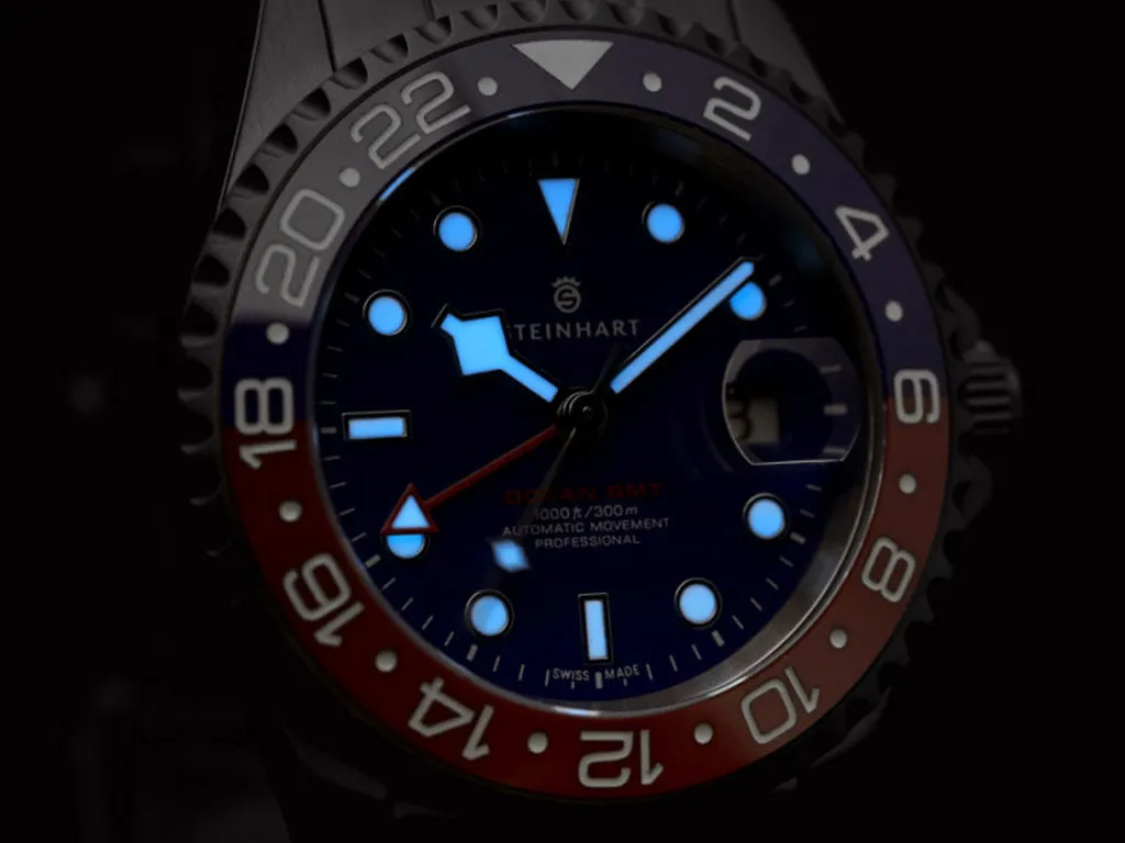 Ocean One GMT Blue/Red Ceramic with Blue Dial