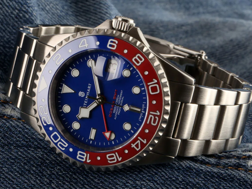 Ocean One GMT Blue/Red Ceramic with Blue Dial