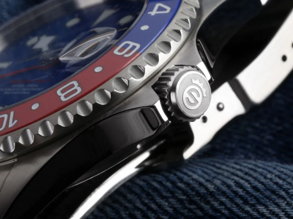Ocean One GMT Blue/Red Ceramic with Blue Dial