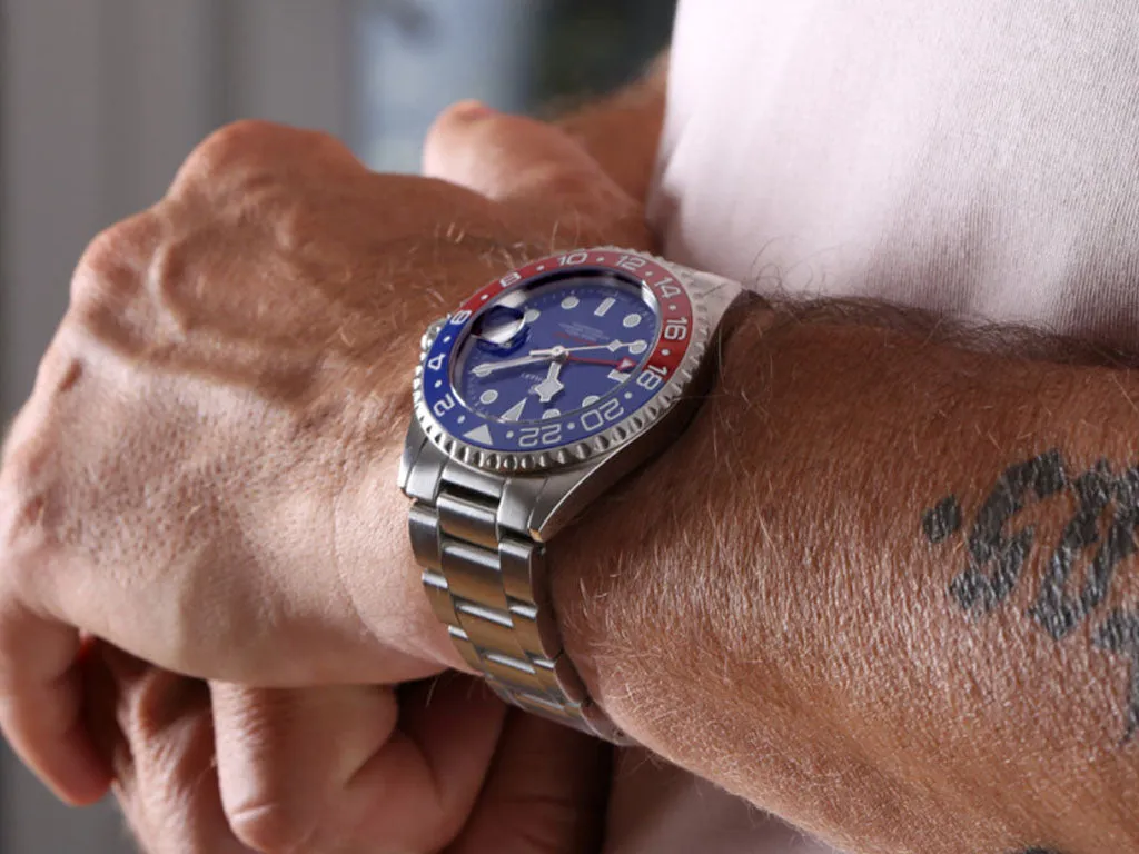 Ocean One GMT Blue/Red Ceramic with Blue Dial