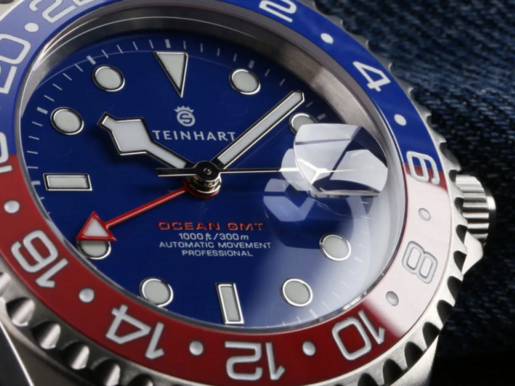 Ocean One GMT Blue/Red Ceramic with Blue Dial