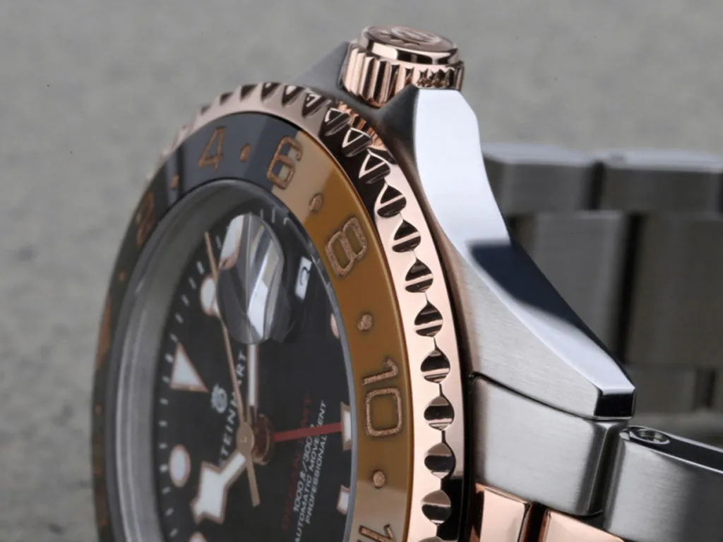 Ocean One GMT Two-tone Black/Khaki Ceramic