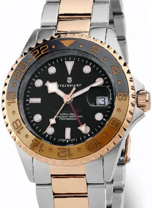 Ocean One GMT Two-tone Black/Khaki Ceramic