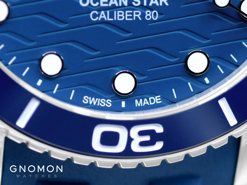 Ocean Star 200C Blue - Rubber Ref. M042.430.17.041.00