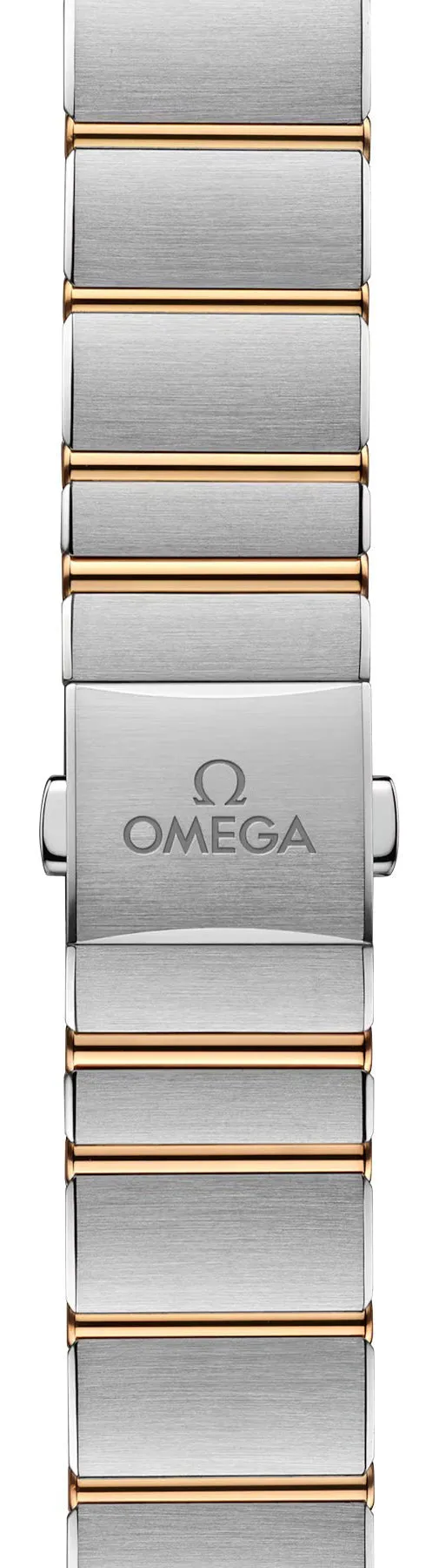 Omega Constellation Stainless Steel & 18K Yellow Gold Silver Dial Diamonds Quartz Womens Watch 131.25.28.60.52.002
