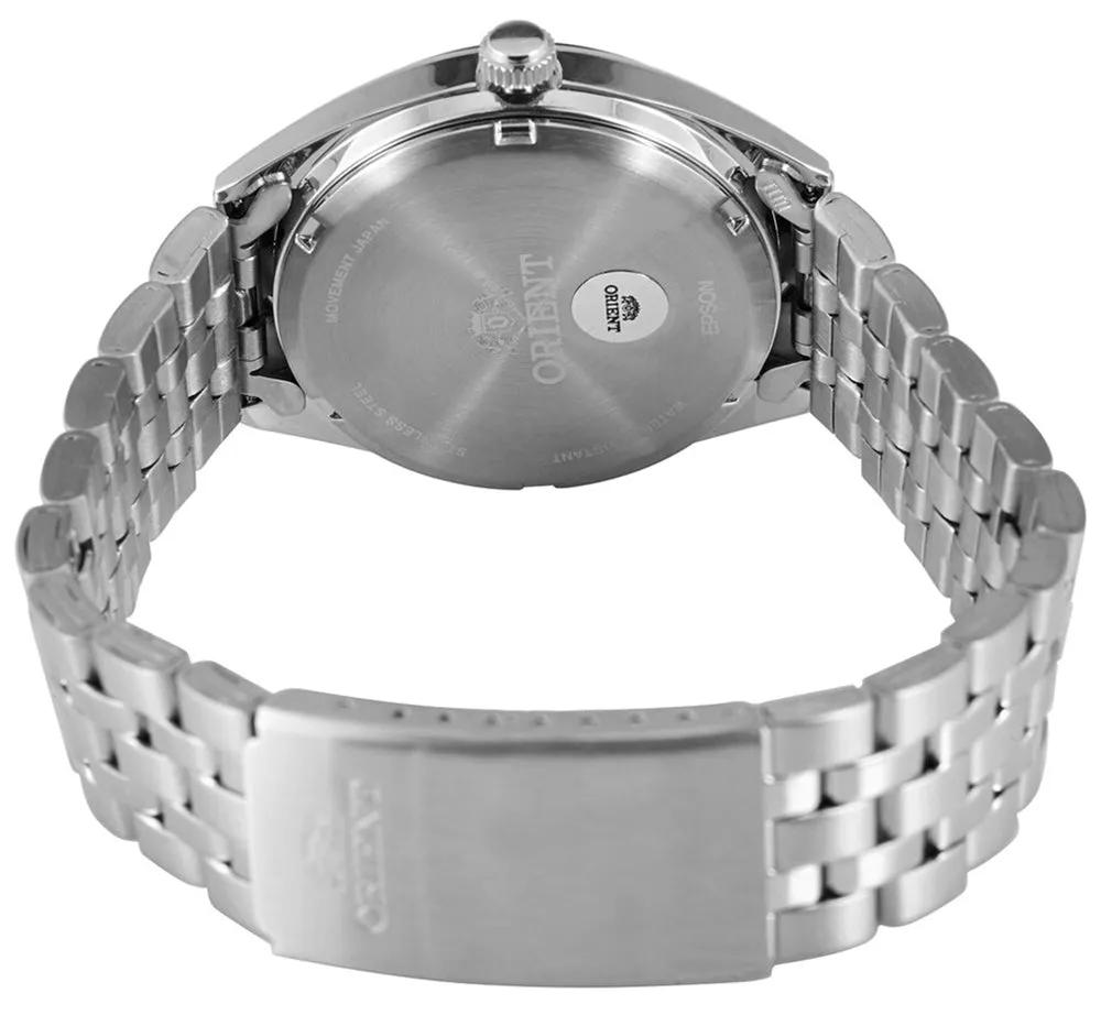 Orient TriStar Automatic Stainless Steel Silver-Tone Dial Day-Date Mens Watch RA-AB0E10S19B