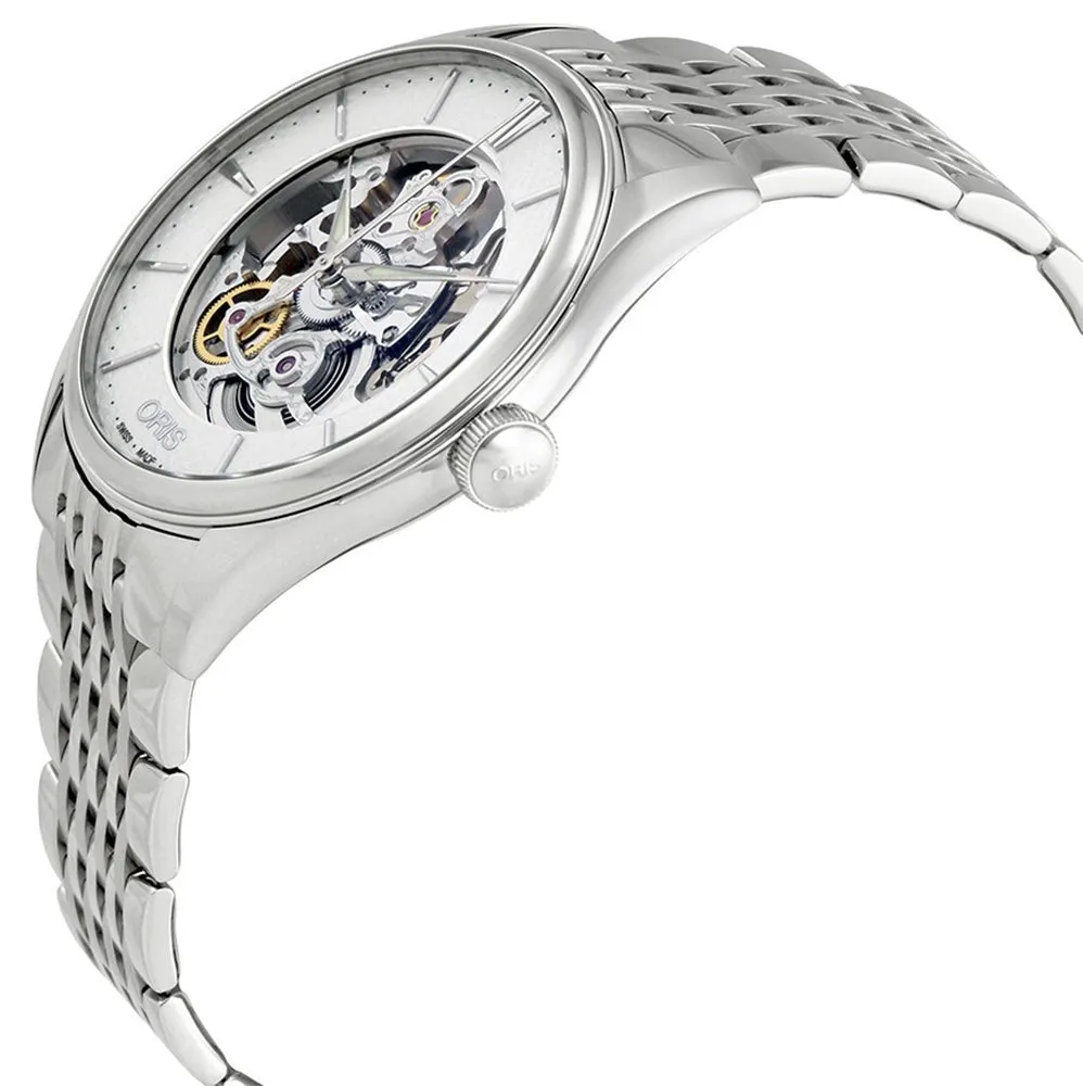 Oris Artelier Skeleton Automatic Stainless Steel Mens Watch 734 7721 4051-07 8 21 88