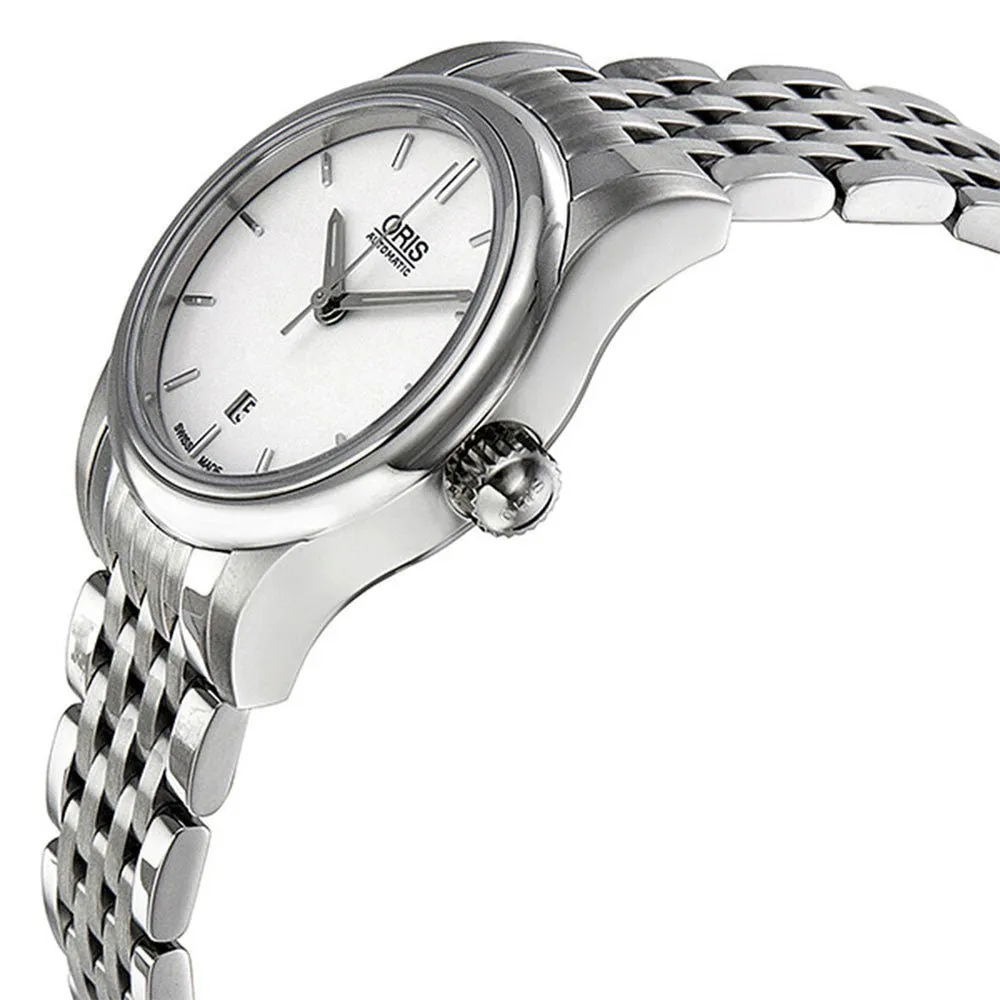 Oris Classic Date Automatic Stainless Steel Silver Dial Womens Watch 561 7650 4051-07 8 14 61
