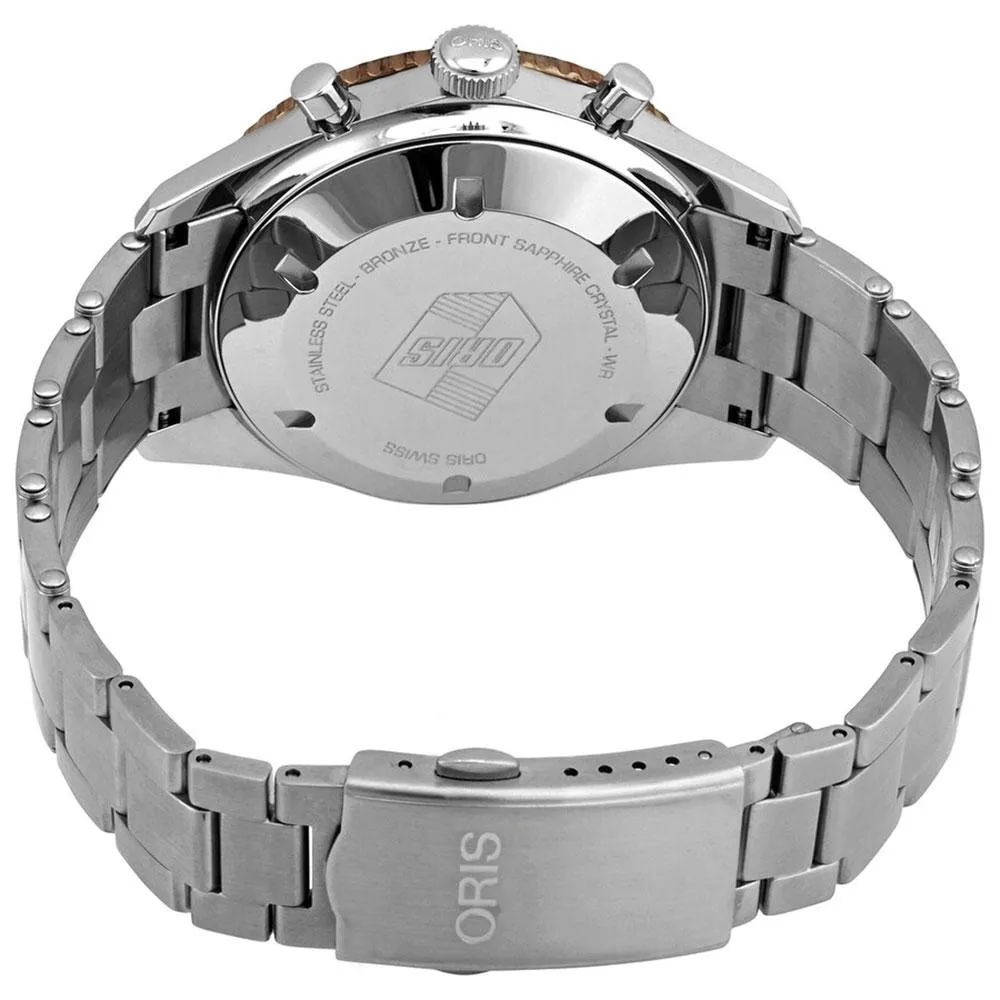 Oris Divers Sixty-Five Automatic Chronograph Stainless Steel Black Dial Mens Watch 771 7744 4354-MB