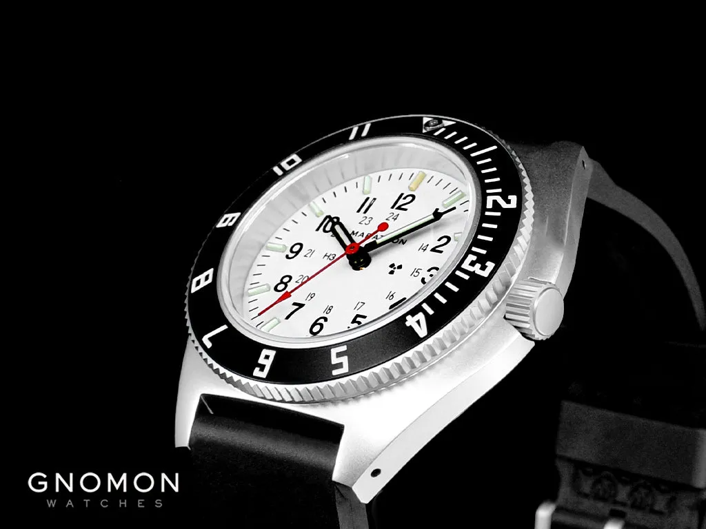 Pilot’s Navigator Stainless Steel Arctic Quartz w/Date (SSNAV-D) - 3-Piece Rubber Strap Kit Ref. WW194013SS-0530