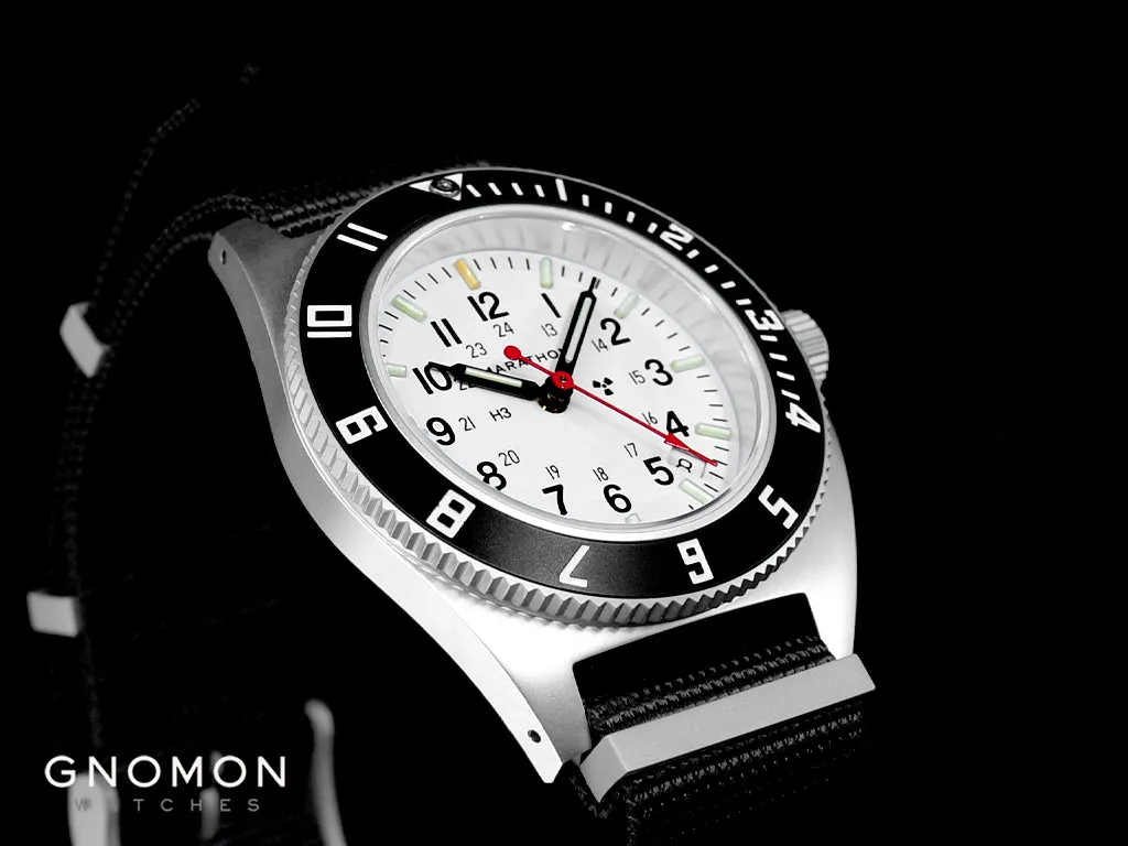Pilot’s Navigator Stainless Steel Arctic Quartz w/Date (SSNAV-D) - Nylon DEFSTAN Ref. WW194013SS-0503