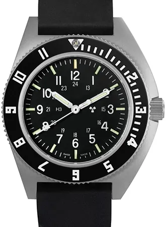 Pilot’s Navigator Stainless Steel Sterile Dial - 3-Piece Rubber Strap Kit Ref. WW194001SS-0830