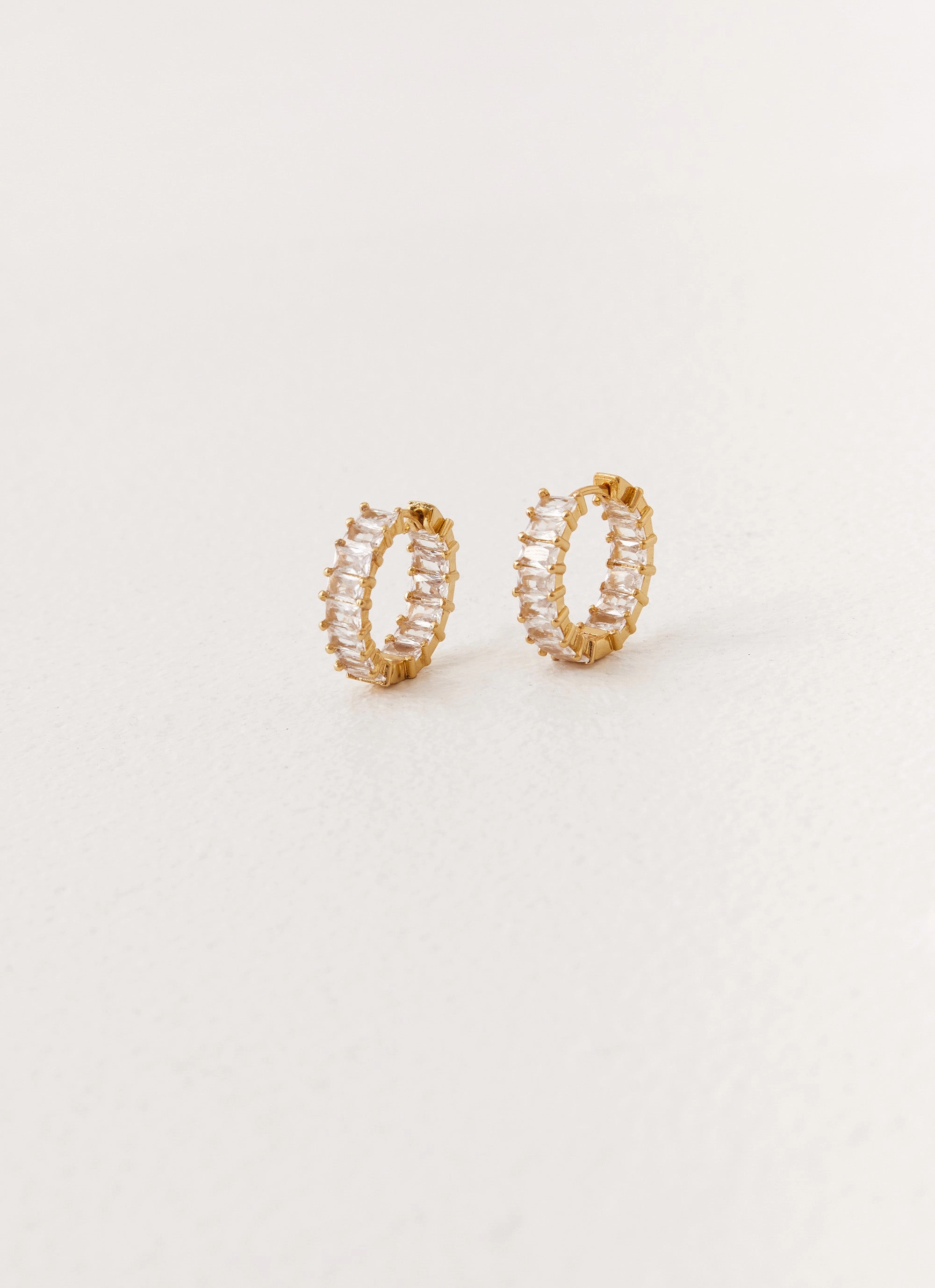 Precious Hoop Earrings - Gold