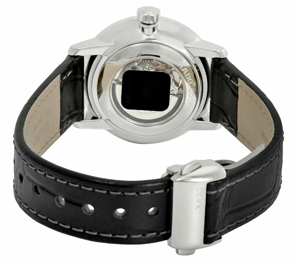Rado Coupole Classic S White Dial Black Leather Strap Automatic Womens Watch R22862045