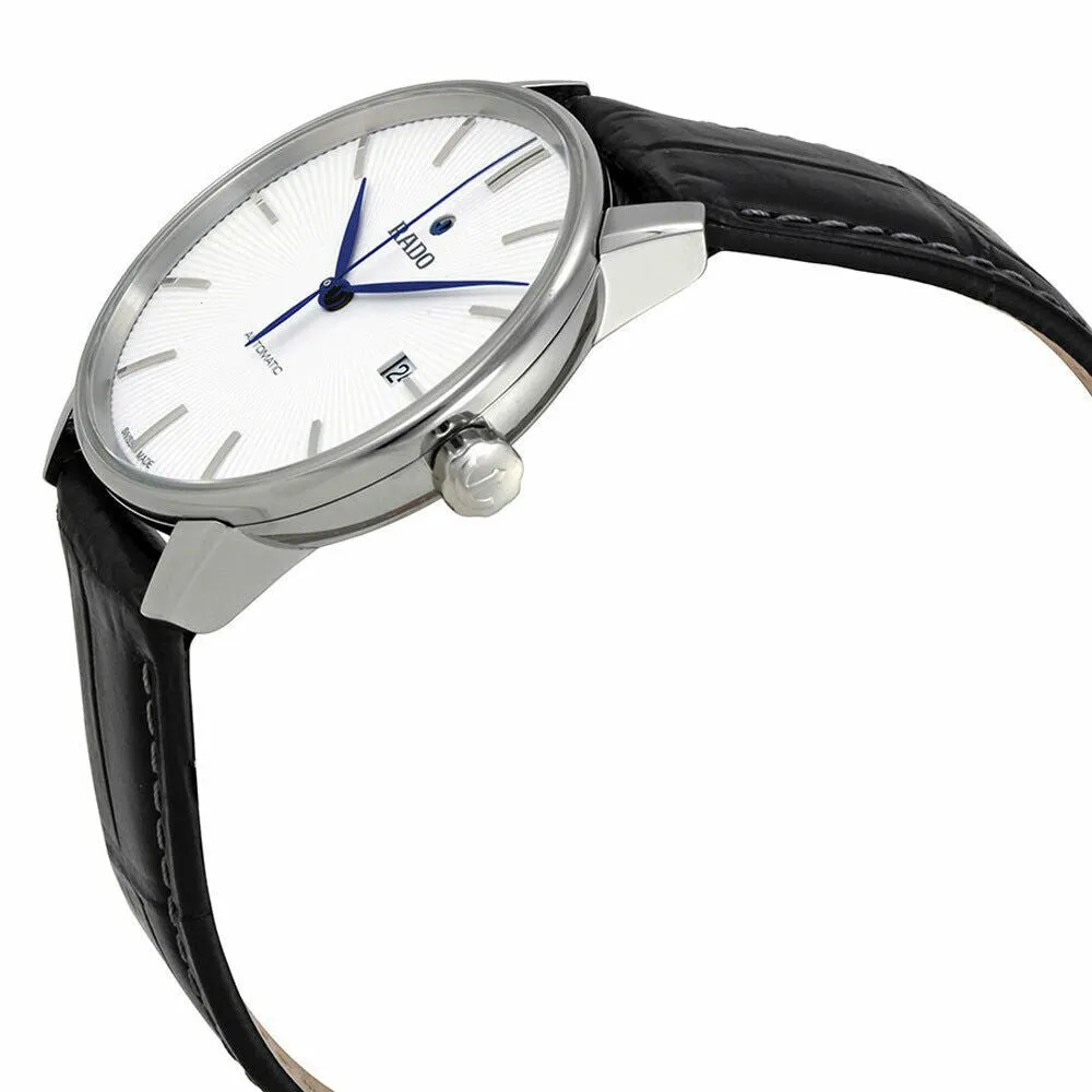Rado Coupole Classic S White Dial Black Leather Strap Automatic Womens Watch R22862045