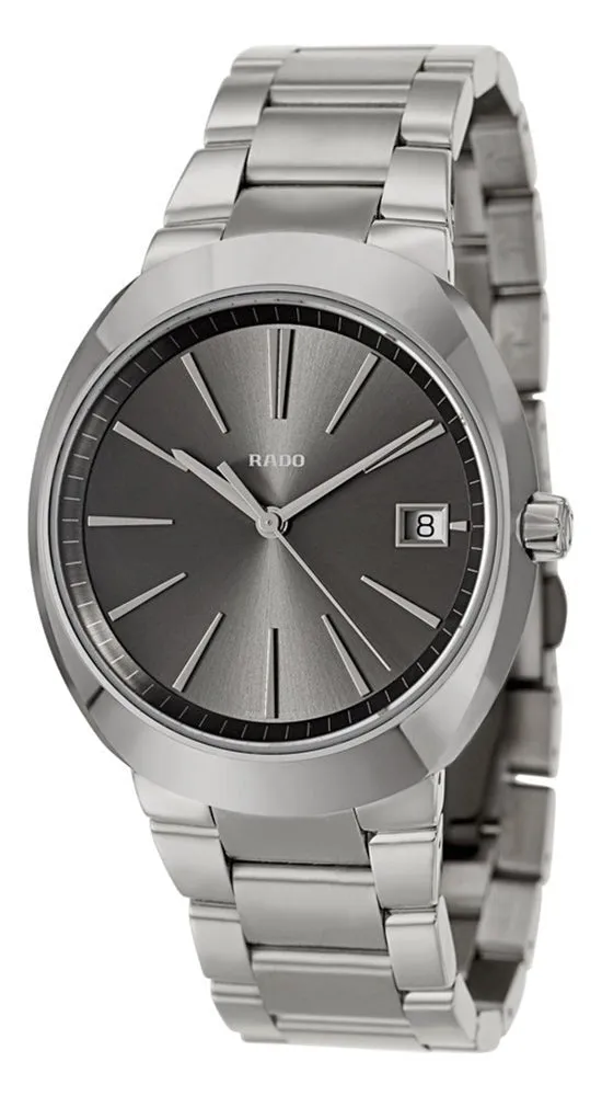 Rado D-Star Ceramos & Steel Mens Watch Calendar Quartz Grey Dial R15943113