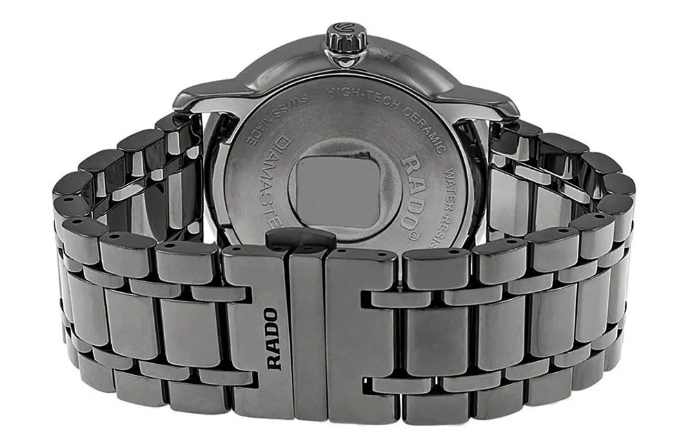 Rado DiaMaster XL R14072177 Ceramic Mens Watch Silver-tone Hands Plasma Ceramic Case Analog Dial Quartz