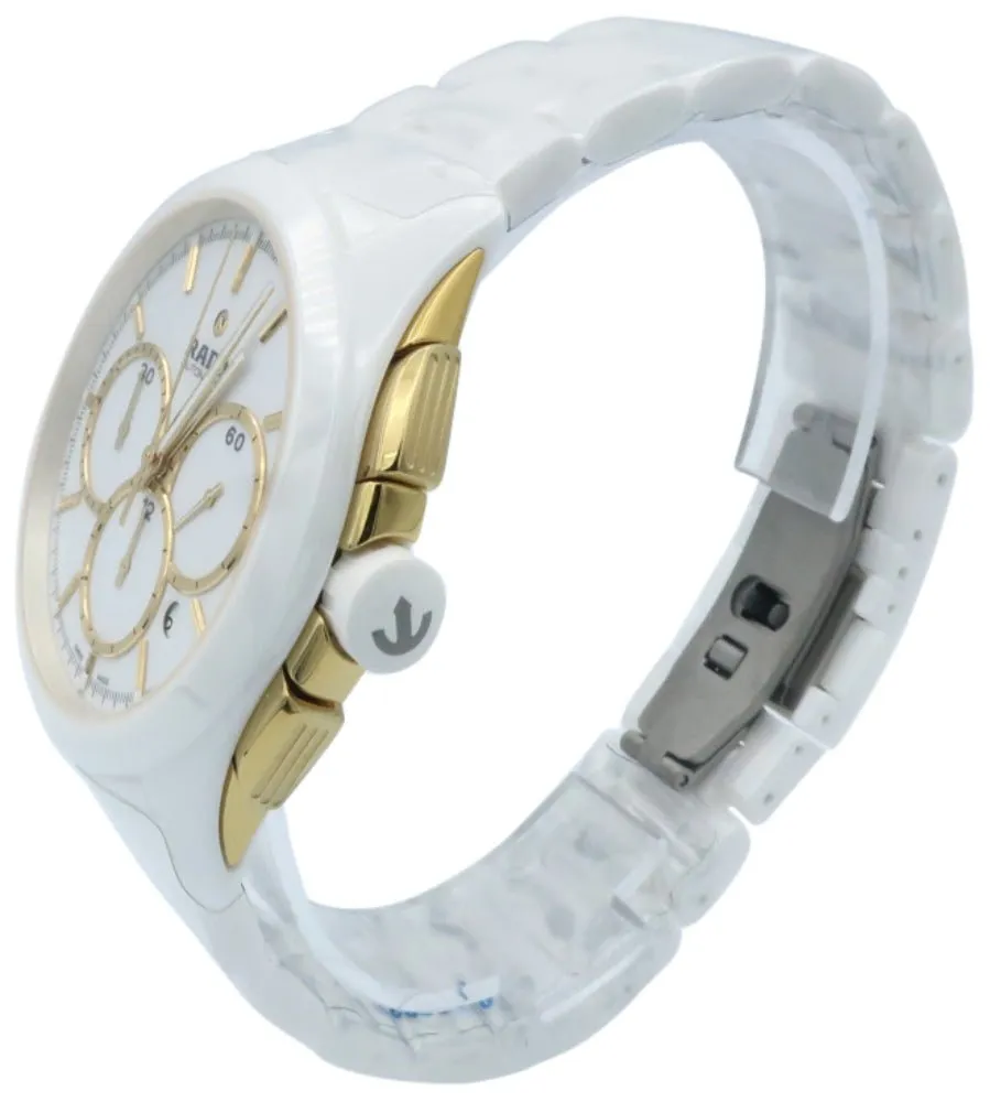 Rado HyperChrome White Ceramic Automatic Chronograph Date Mens Watch R32037012