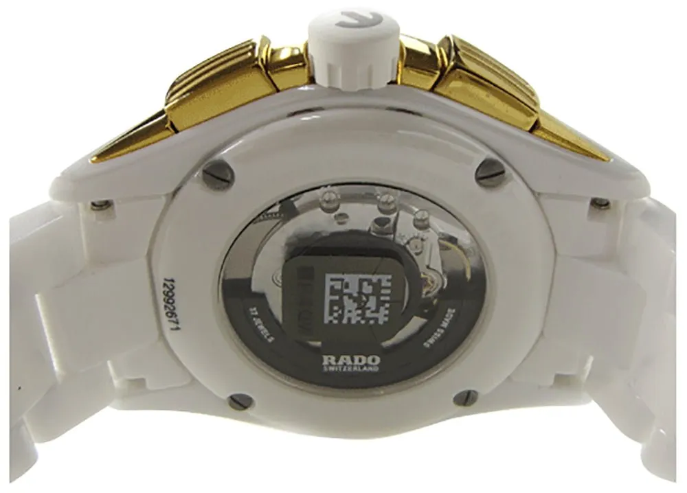 Rado HyperChrome White Ceramic Automatic Chronograph Date Mens Watch R32037012