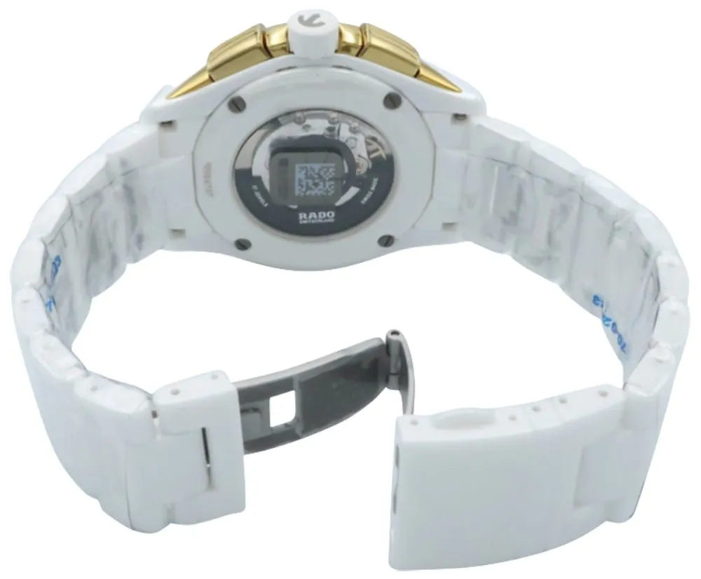 Rado HyperChrome White Ceramic Automatic Chronograph Date Mens Watch R32037012