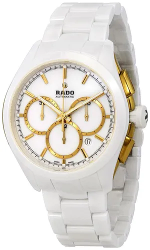 Rado HyperChrome White Ceramic Automatic Chronograph Date Mens Watch R32037012