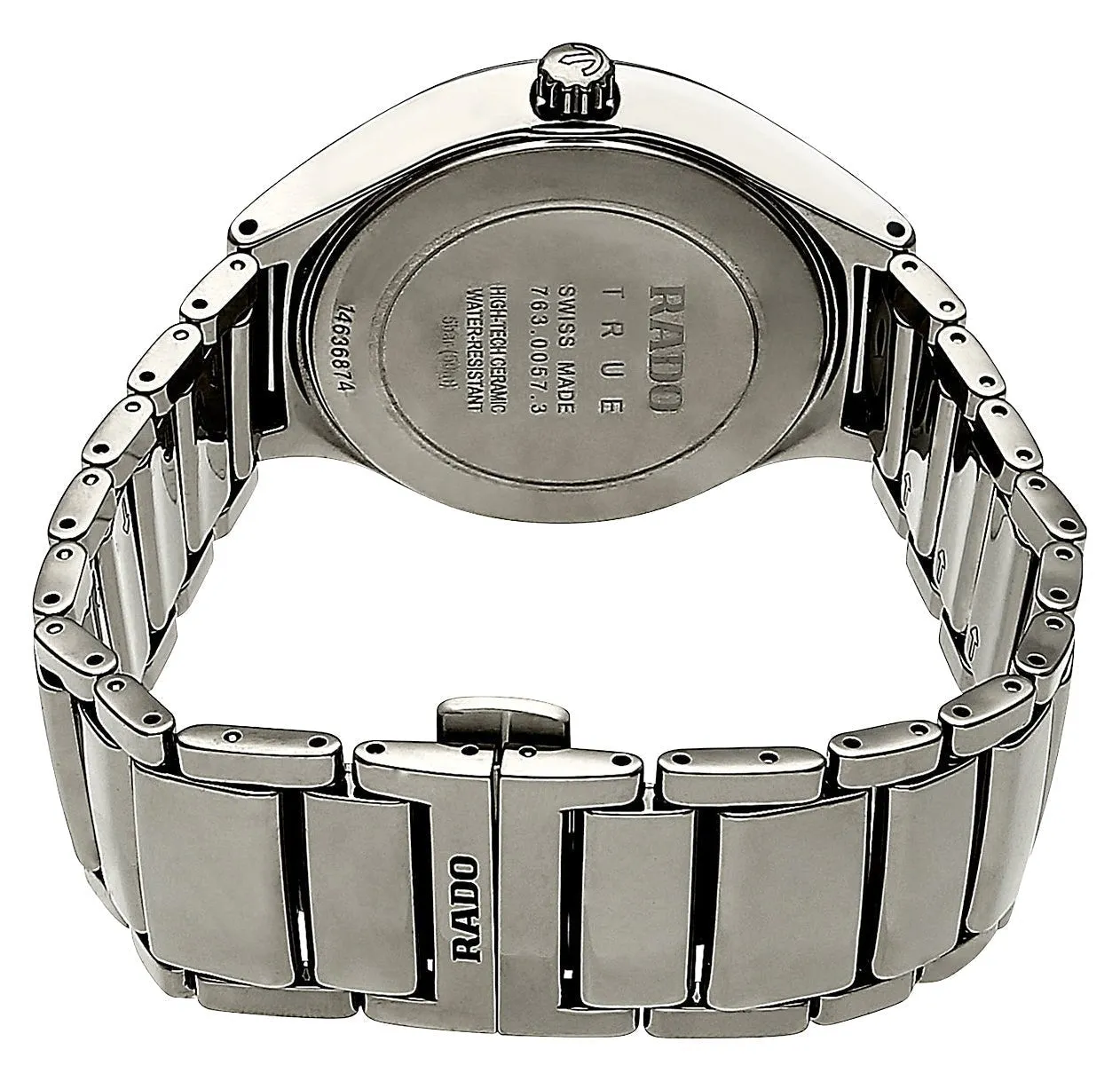 Rado True Automatic Diamonds Plasma High-Tech Ceramic Grey Dial Date Unisex Watch R27057732