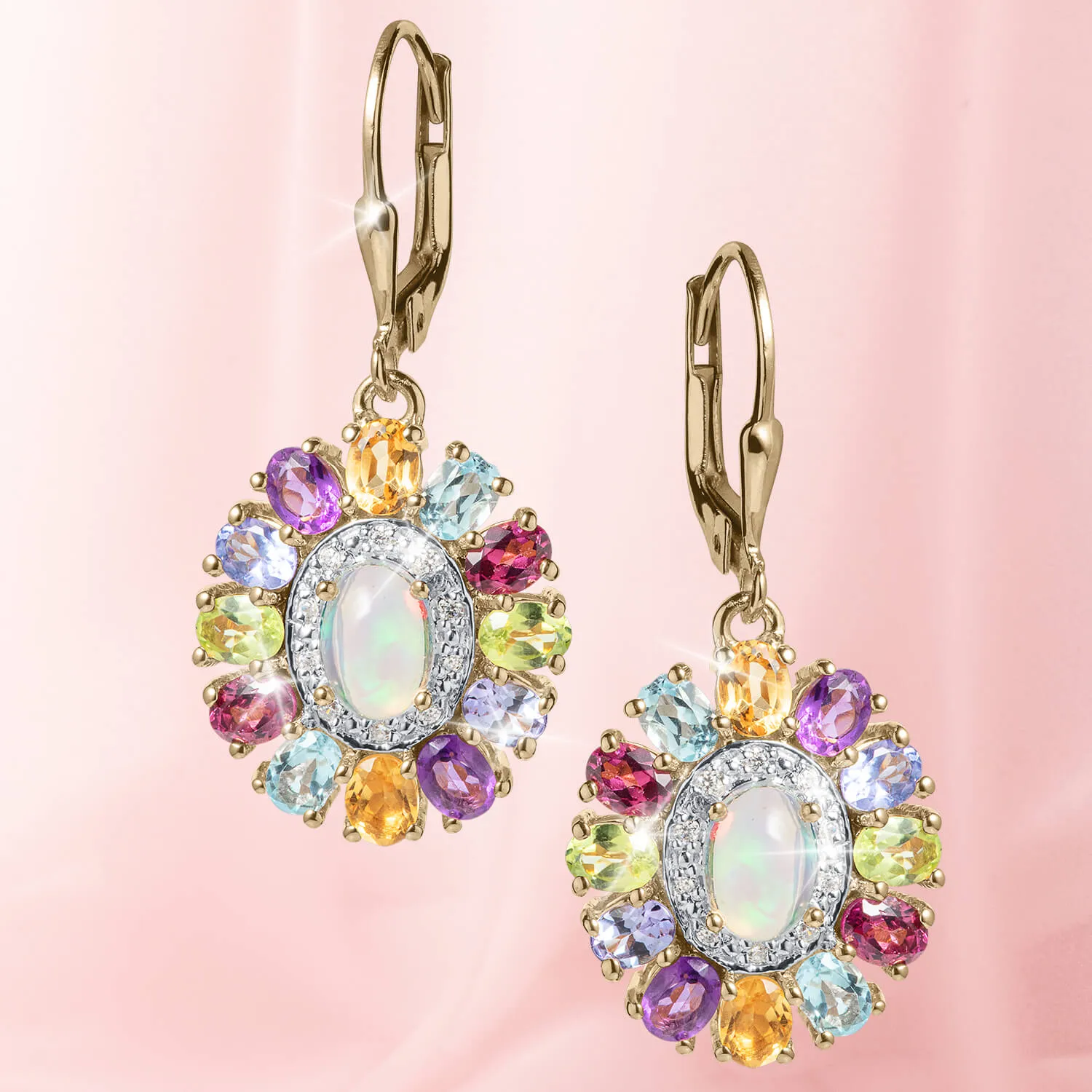 Rainbow Opal Earrings