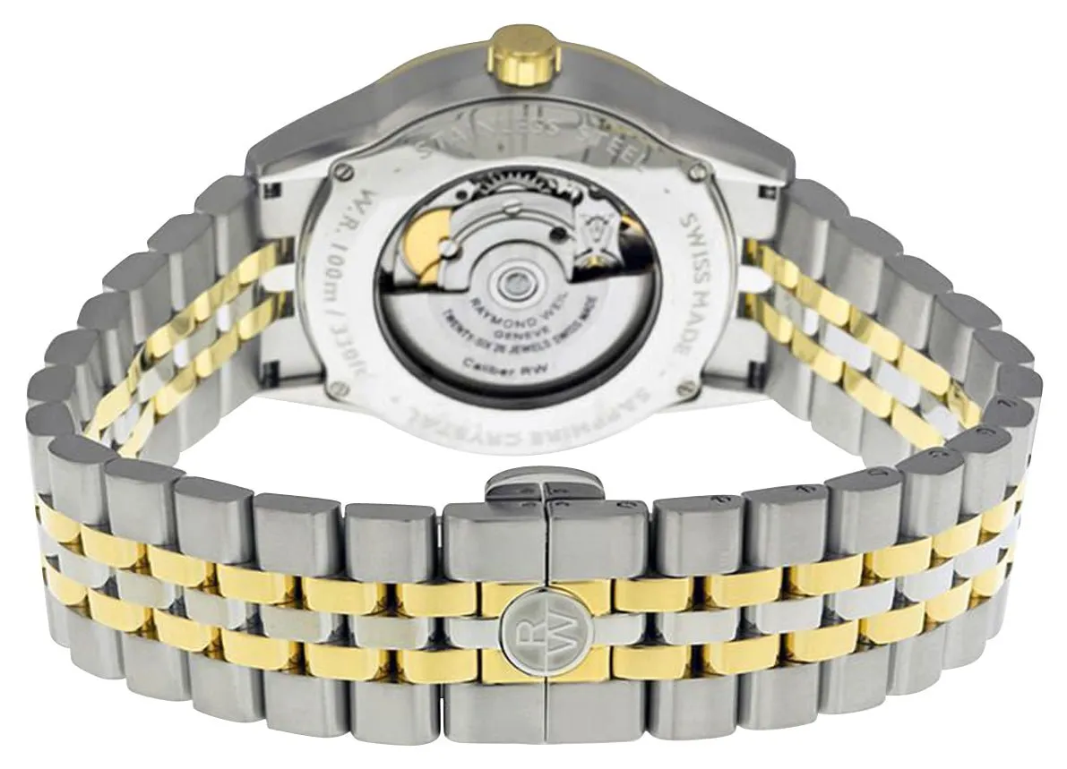 Raymond Weil Freelancer Automatic Two-Tone Stainless Steel Silver Dial Date Mens Watch 2740-STP-65021