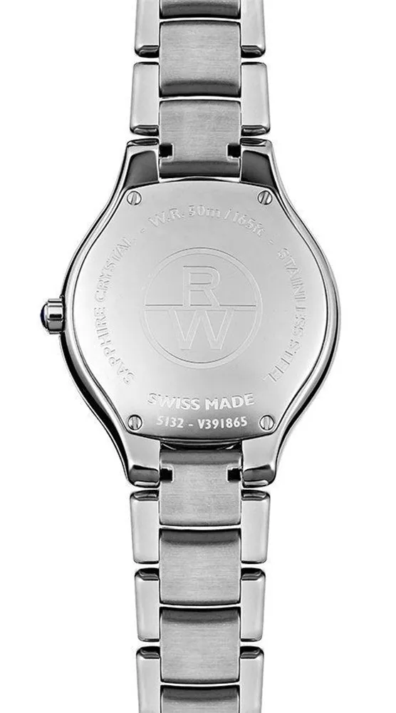 Raymond Weil Noemia Stainless Steel Pink Mother-of-Pearl Dial Diamonds Quartz Womens Watch 5132-ST-00986