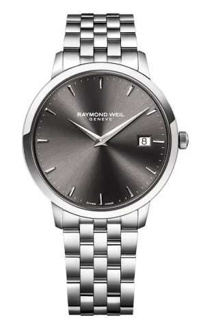Raymond Weil Toccata Stainless Steel Gray Dial Date Quartz Mens Watch 5488-ST-60001