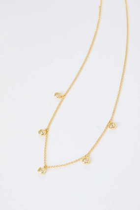 Ressi Multi Bezel Necklace