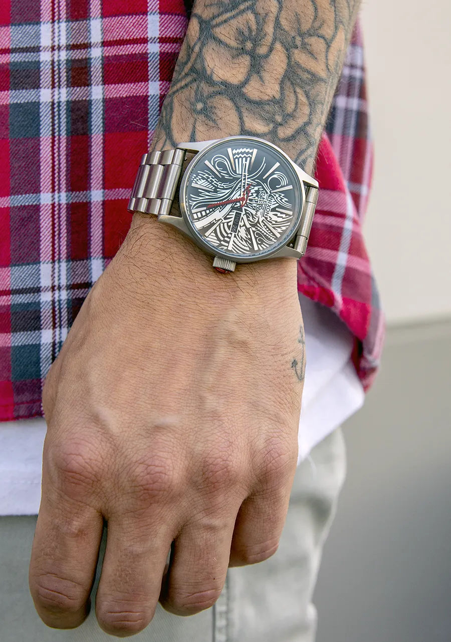 Rolling Stones Sentry Stainless Steel - Silver / Black