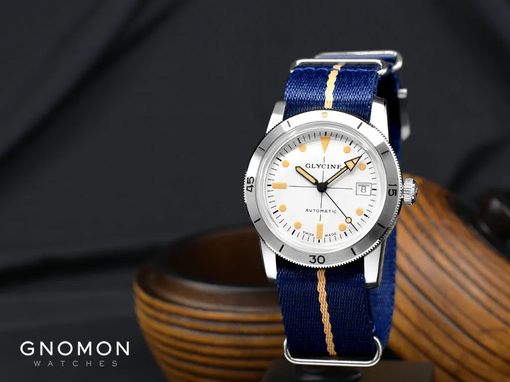 Sea Kraken 39mm White - Blue Nylon Ref. GL0503