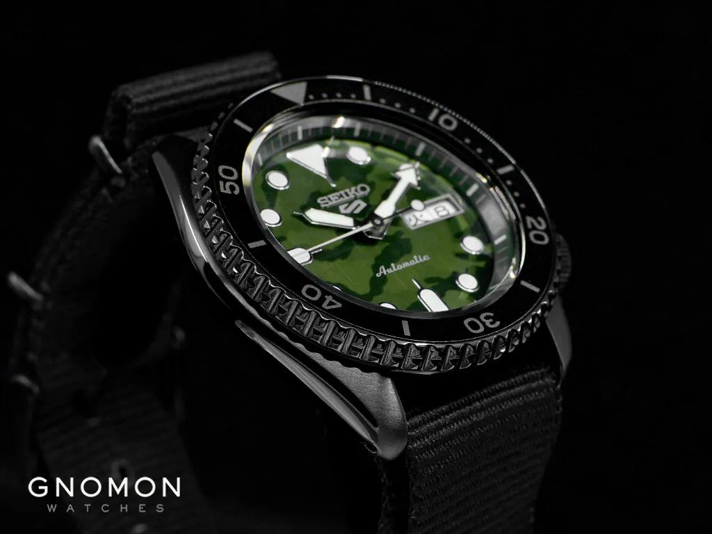 Seiko 5 Sports “Street Style” Camo Green Ref. SBSA173