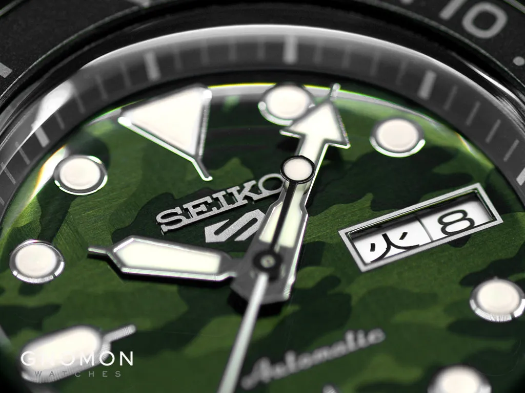 Seiko 5 Sports “Street Style” Camo Green Ref. SBSA173