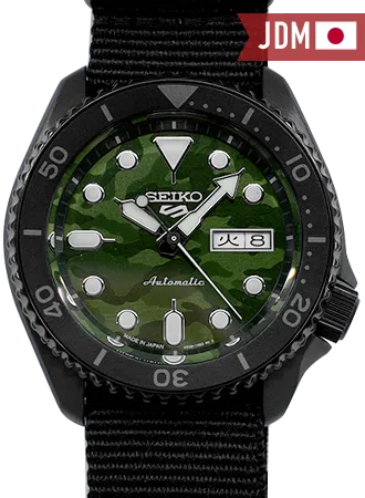 Seiko 5 Sports “Street Style” Camo Green Ref. SBSA173