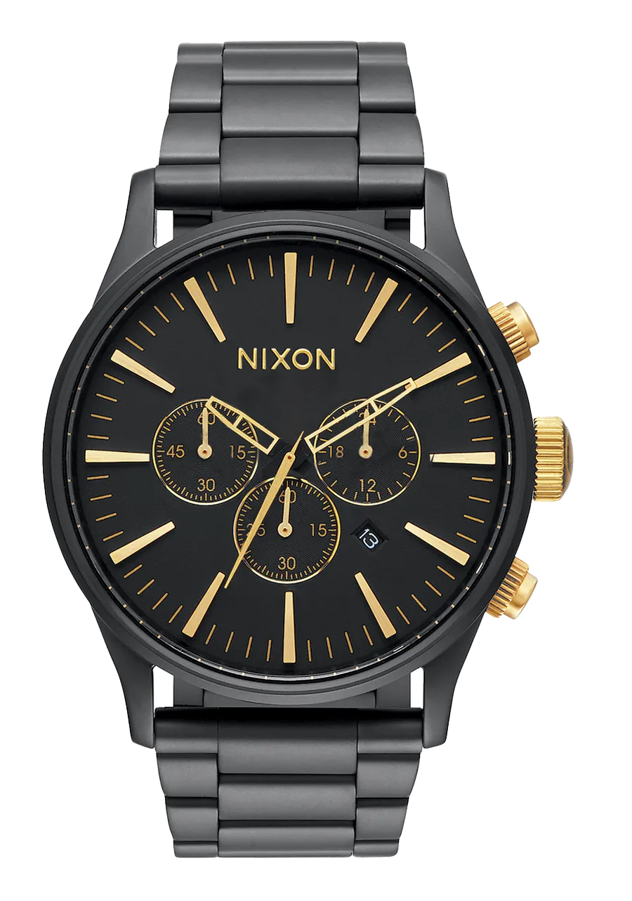 Sentry Chrono - Matte Black / Gold