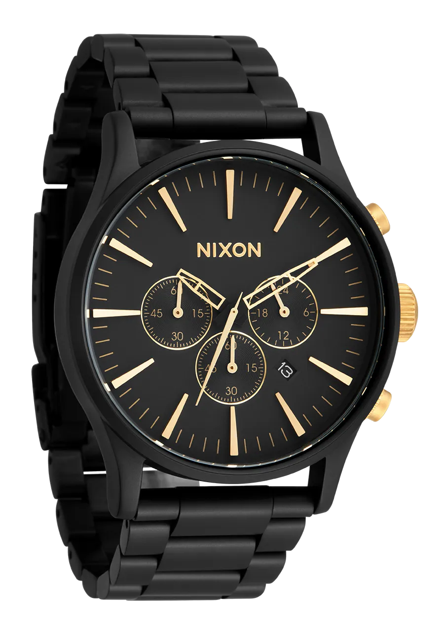 Sentry Chrono - Matte Black / Gold