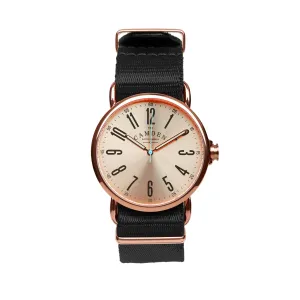 SMALL No.88 Rose Gold and Black Nato
