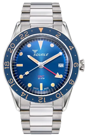 Squale Sub-39 GMT Vintage Blue SUB-39GMTB.BR22