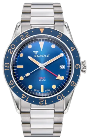 Squale Sub-39 GMT Vintage Blue SUB-39GMTB.BR22