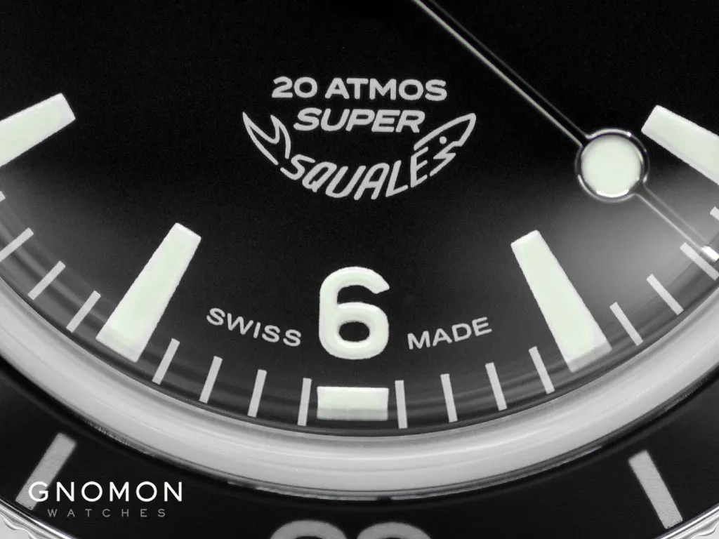 Super-Squale Arabic Numerals Black - Bracelet