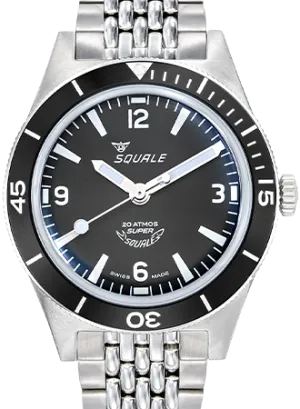 Super-Squale Arabic Numerals Black - Bracelet