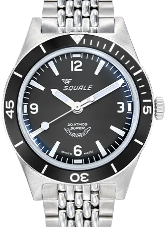 Super-Squale Arabic Numerals Black - Bracelet