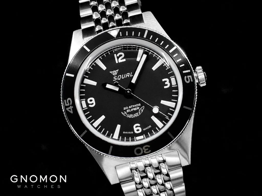 Super-Squale Arabic Numerals Black - Bracelet