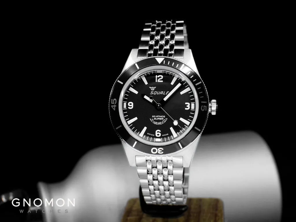Super-Squale Arabic Numerals Black - Bracelet